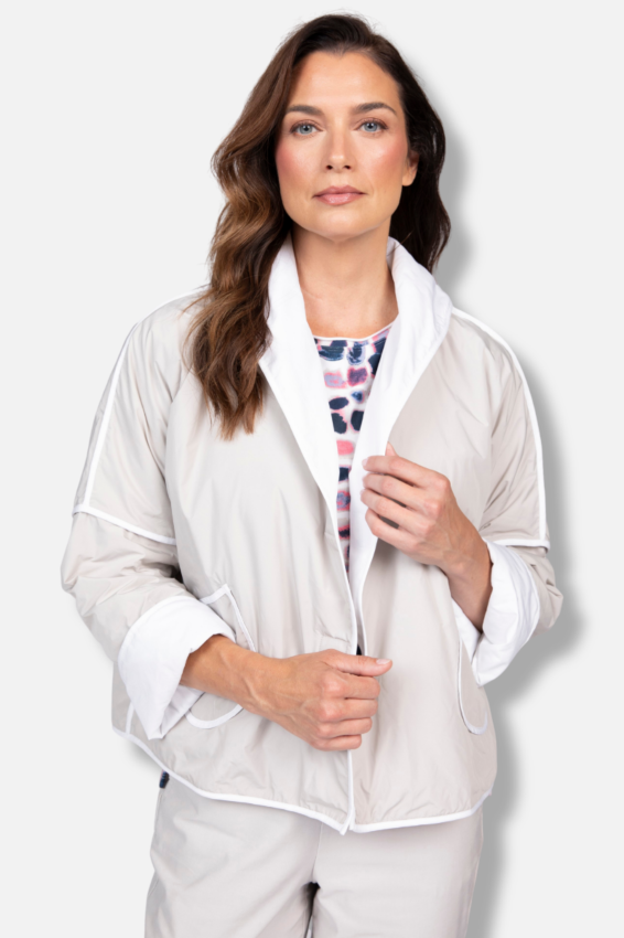 Reversible Shawl Jacket - Sand