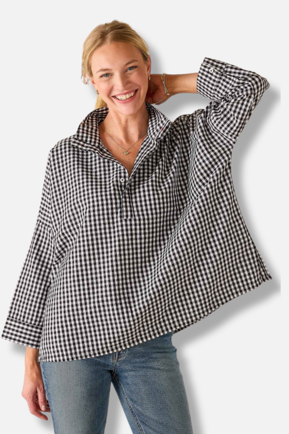 Emerson Top - Black Check