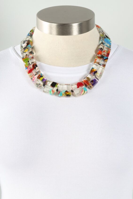 Square Necklace - Cascade