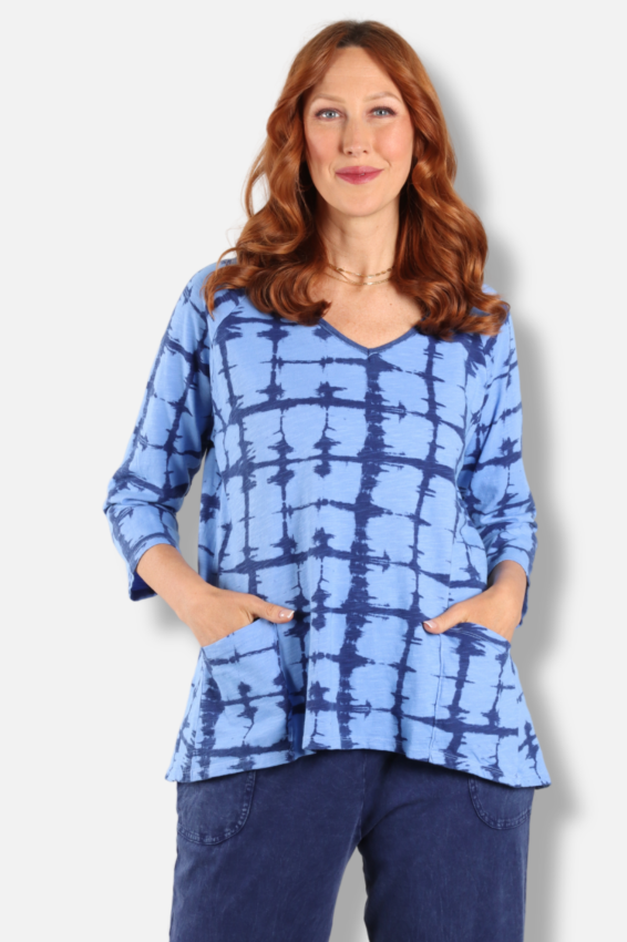 High-Low Pocket Tunic Plus - Cool
