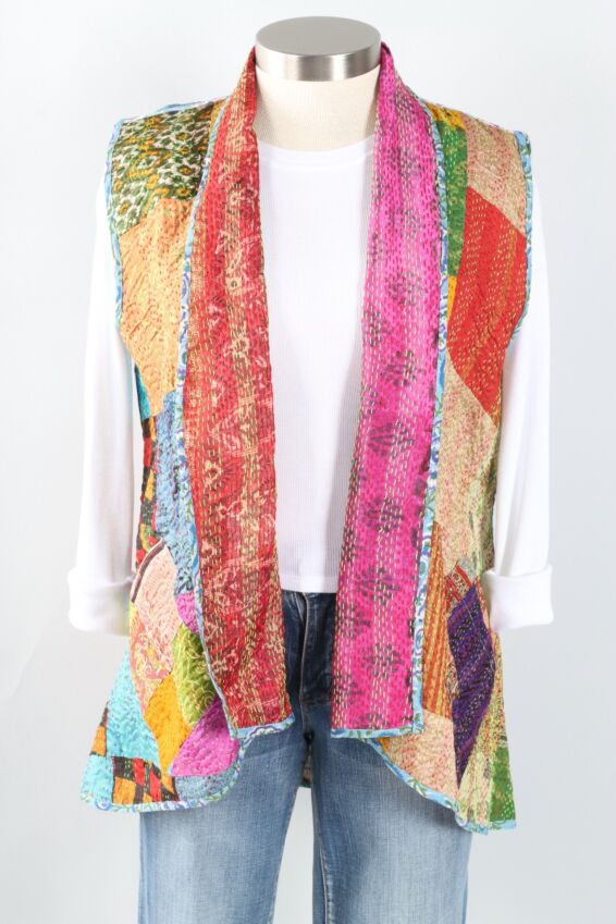 Patchwork Vest - Multi Color #3