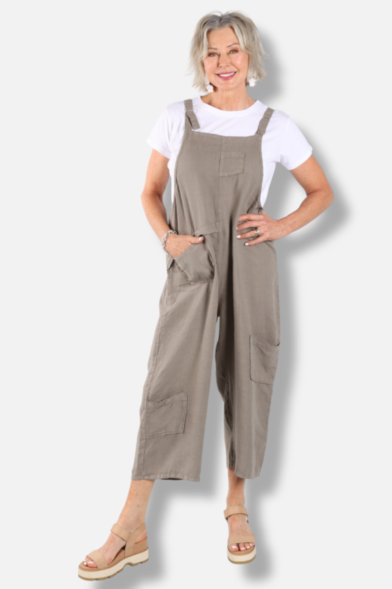 Multi Pocket Jumpsuit - Moss