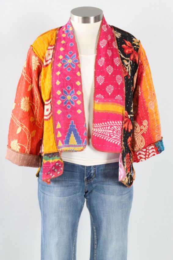 Patchwork Kimono Jacket - Multi Color #7