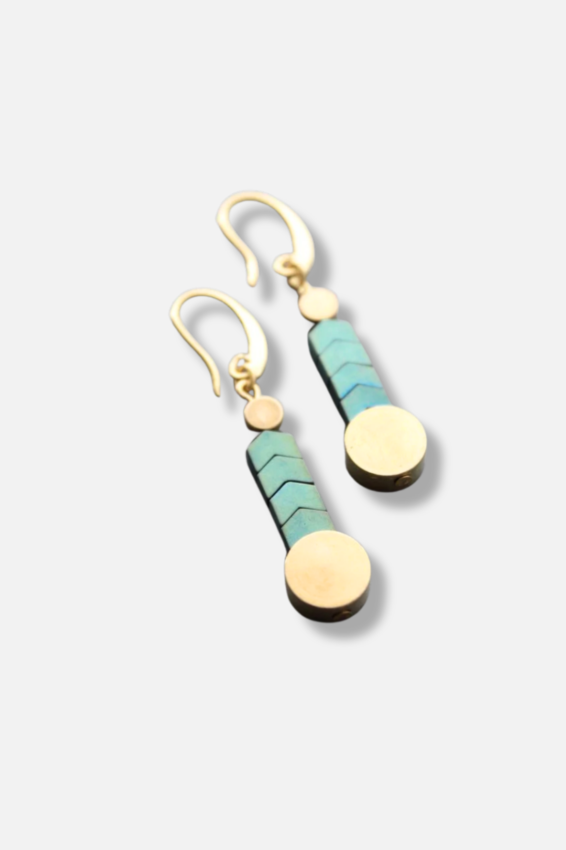 Chevron Earring - Gold 