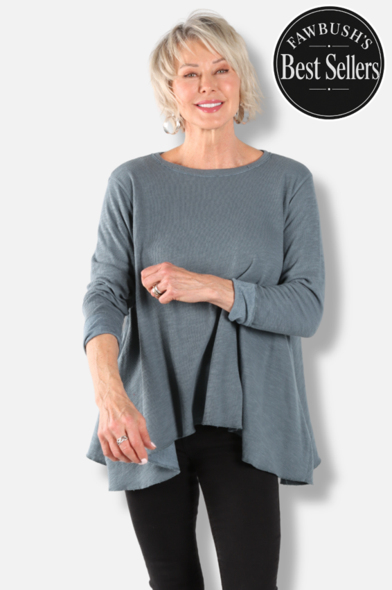 Original Longer Angel Tee - Dusty Denim