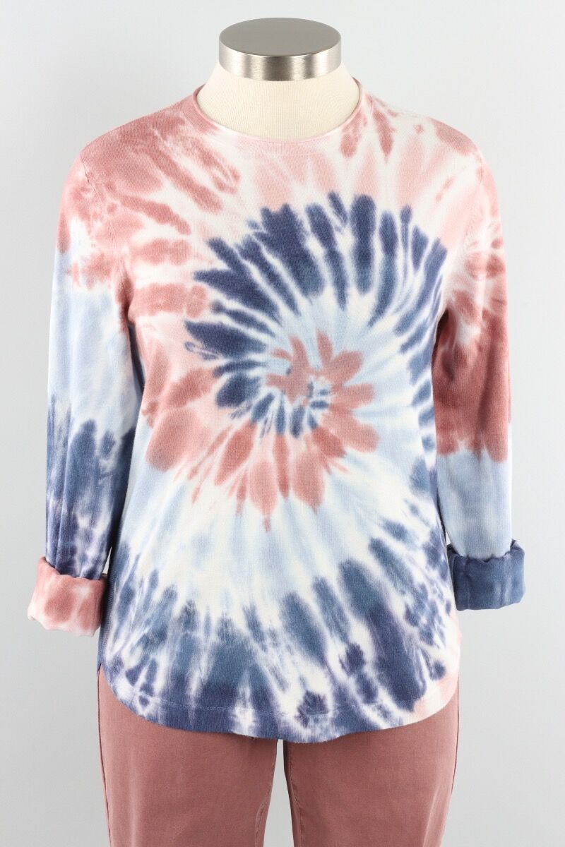 Tie Dye Shirttail - Powder