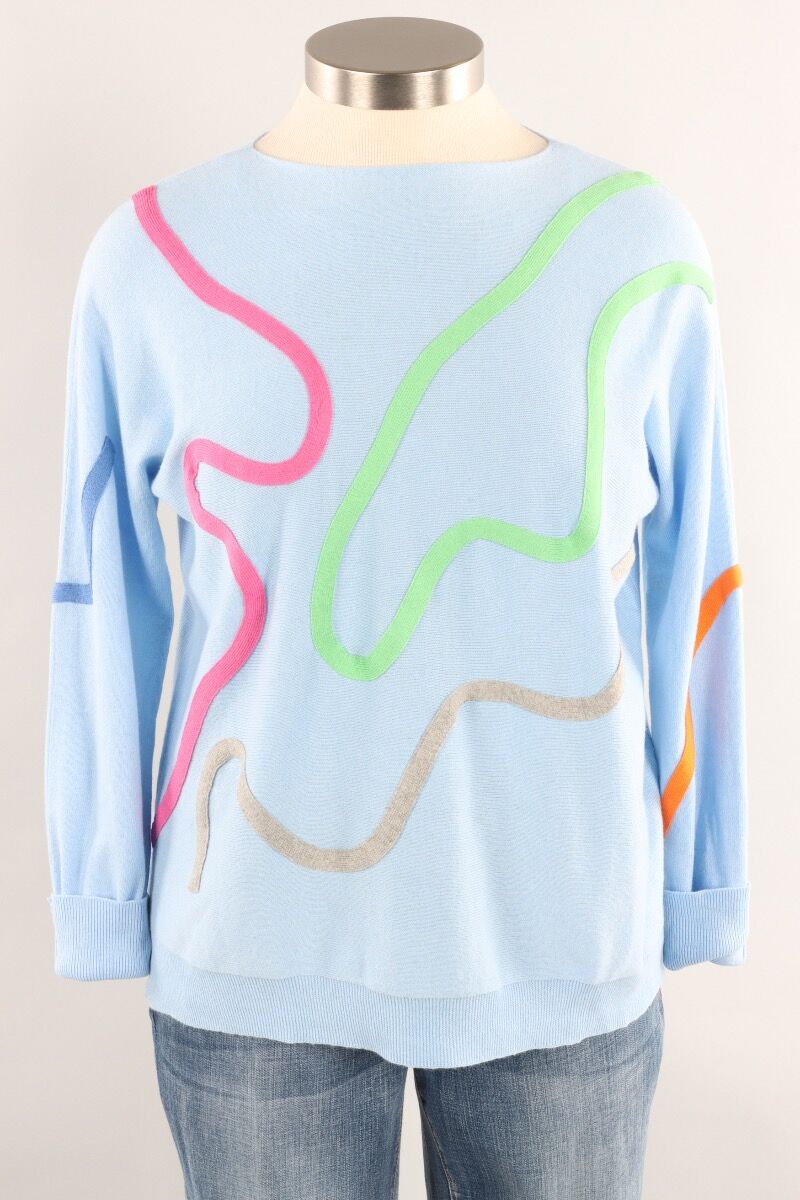 Curly Wurly Sweater - Sky