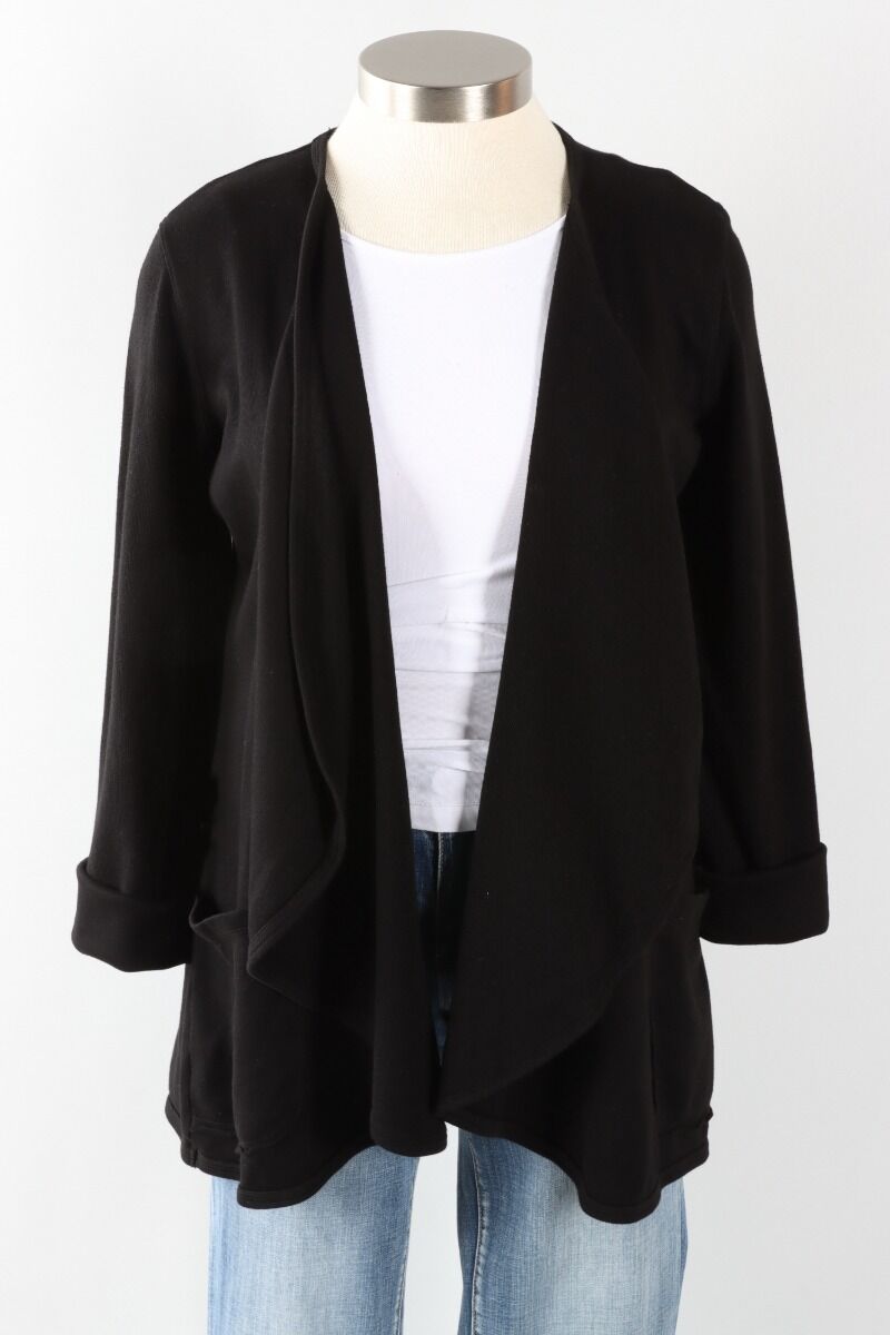 Drape Cardigan Black