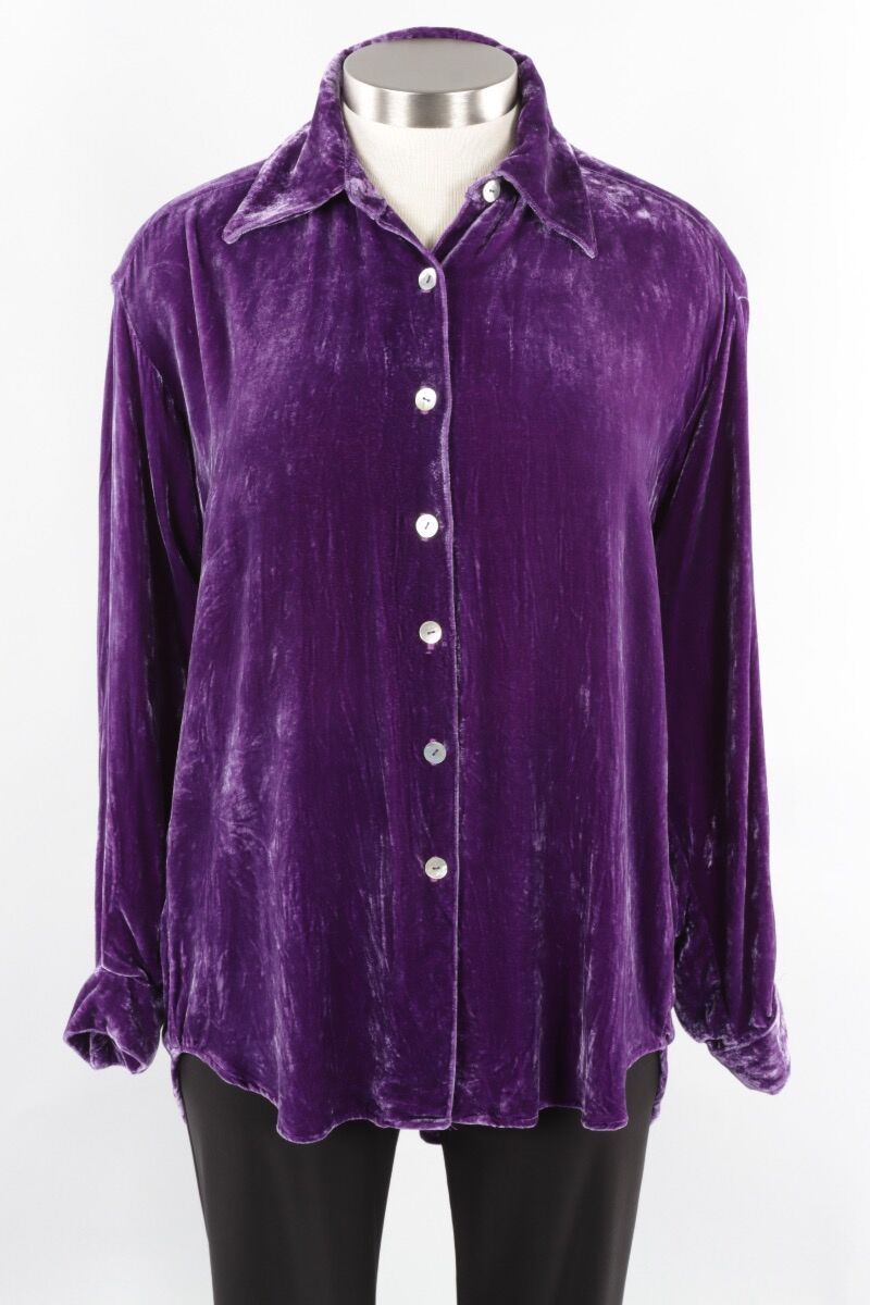 purple velvet dress shirt Amazon.com: TURETRENDY Men's Velvet Floral Printed Rose Shirt - Long Sleeve  Button Down for Dress, Wedding, Party