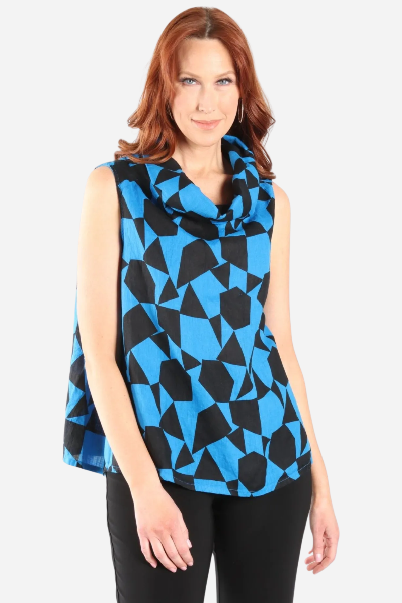 Bryn Walker Print Light Linen - Etta Tank FINAL SALE ITEM